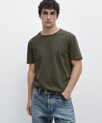 Camiseta Masimodutti 100% Algodão Mercerizado