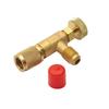 Air-conditioning Fluoride Safety Valve Adapter Anti-Air Leakage Brass