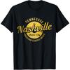 Nashville Tennessee Vinyl Record TN Music City Vintage Nash Cotton Men T Shirt