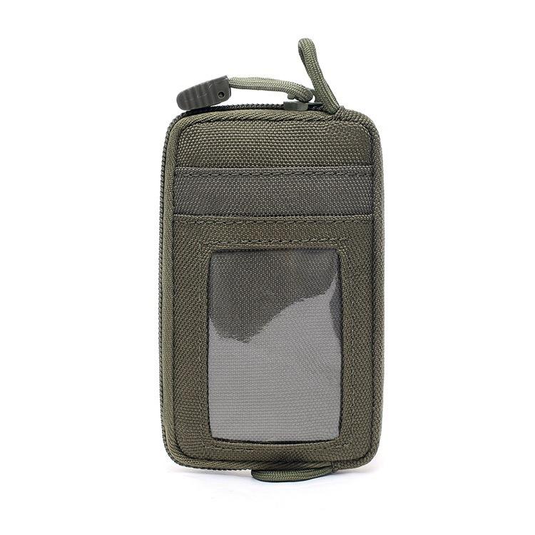 Tactical EDC Pouch Outdoor Key Purse Wallet Coin Purse With Card Slots Pack Zippers Camping Waterproof Waist Bag