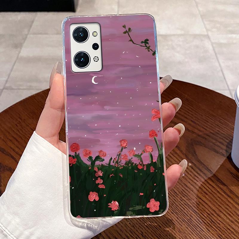 Jelly Casing For OPPO Reno 7A (A201OP) Reno 9A Soft TPU Back Cover For Reno 5A Fundas Clear Silicone Cute Cat Rabbit Phone Case