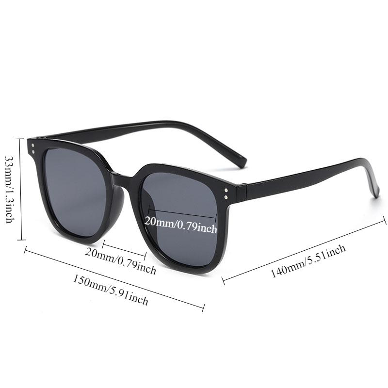 Pink Powder Blusher Glasses Women Fashion Korean Oversized Gradual Eyeglasses Black Frame Pink Vintage Trend Square Sunglasses