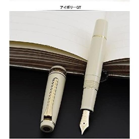 Sailor Professional Gear Slim Mini Ivory-Color Medium Fine Nib 11-1303-317 with Converter