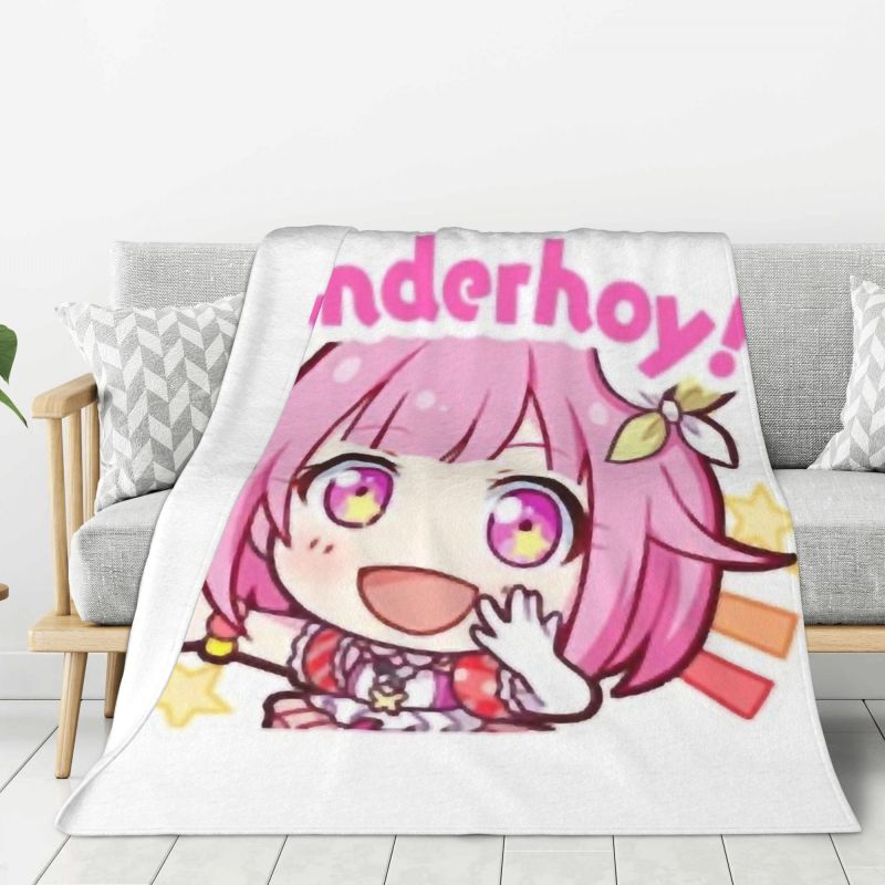 Custom Anime Animation Otori Emu Blanket Warm Fleece Soft Flannel Throw Blankets For Bed Sofa Car Autumn