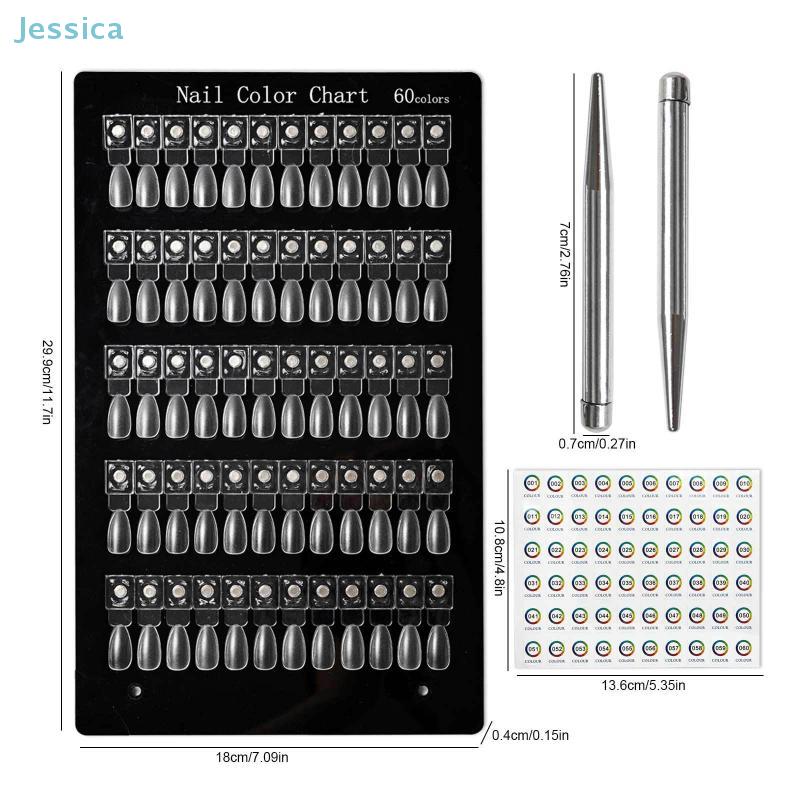 Magnetic Nail Display Board,Detachable,Nail Art Sample Color Plate Swatches Card Number Stickers For Salon Manicure