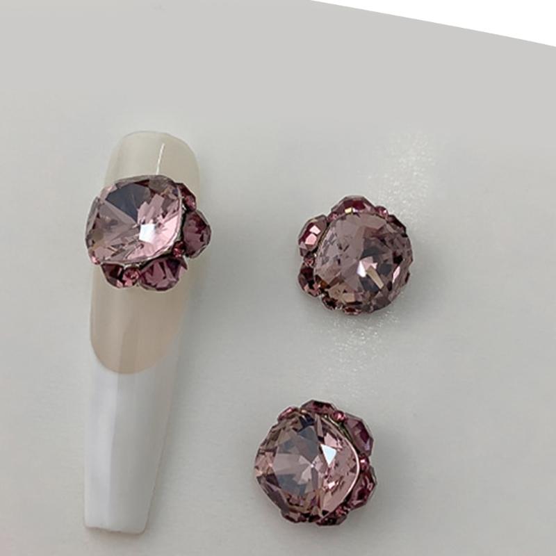 3PCS Pointed Back AB Rhinestones Set DIY Nails Art Decorations for Nails Clothing Shoes Bags Decoration Craft