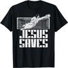 Jesus Saves Soccer Football Christian Goalie Goalkeeper T-Shirt