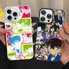 Japan D-Detective Conan Colorful Phone Case For IPhone 17 16 15 14 13 12 11 Pro Max Plus Matte Cover
