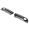 2pcs Front Fog Light Grill Left Right Glossy Black Grille Replacement for TT 8J Standard Bumper