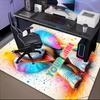 1PC Custom Name Colorful Elephant Artwork Theme Floor Mat Ideal for Living Room, Game Rooms, Office, Bedroom, Floor Mat Playful Design