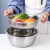 Stainless Steel Kitchen Draining Basket - Perfect for Fruits & Vegetables, Essential Cooking Accessory
