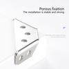 100Pcs Stainless Steel Furniture Corner Connector Shelf Brackets Cabinet Support Fixing Frame Corner Brace Enduring