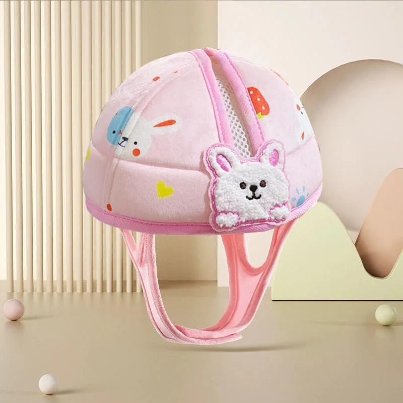 Baby Head Protector Safety Hat Cute Bear Bunny 1-3T Toddler Baby Prevent Injured Helmet For Crawling Walking Learning Headgear