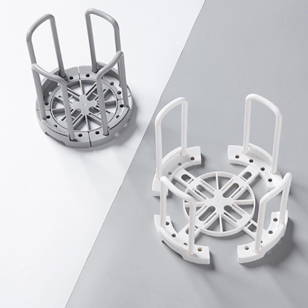 Kitchen Folding Bowl Shelf Retractable Plastic Draining Dish Storage Rack