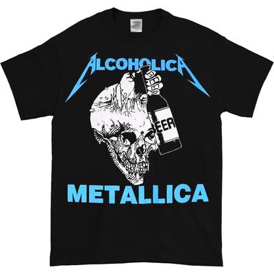 Metallica Alcoholica Schwarzes Unisex T-Shirt