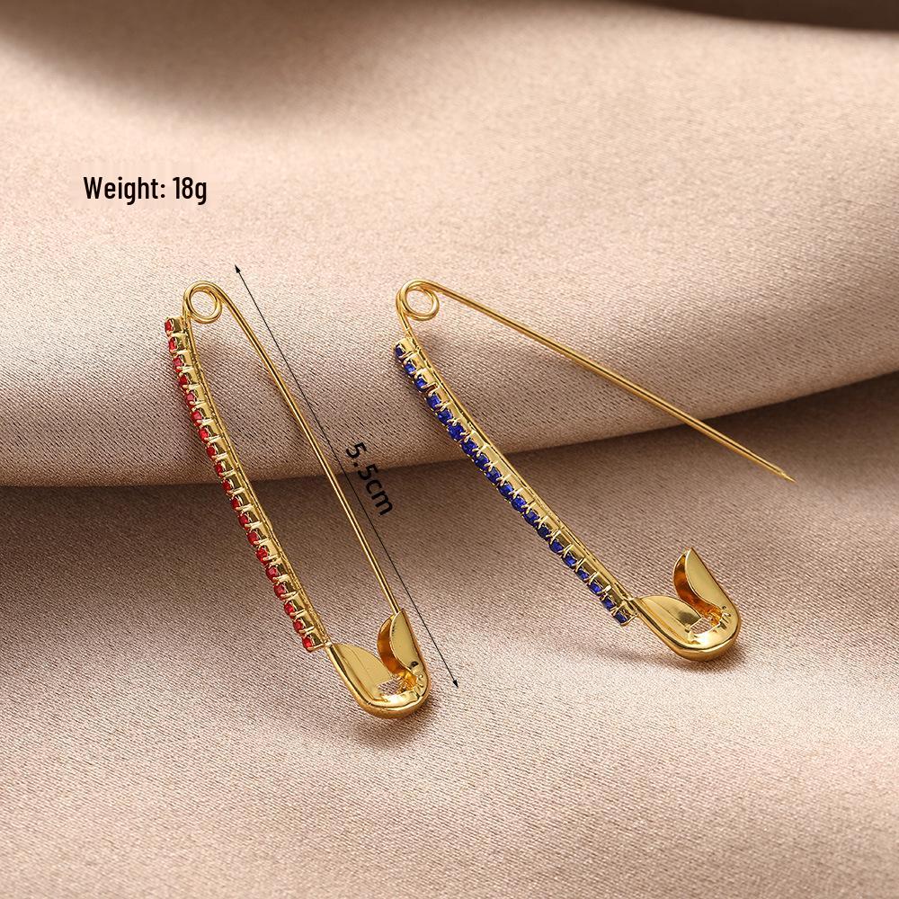 Vibrant Waist-Hugging Pin: Adjustable Jeans Waistline Alteration & Decorative Brooch