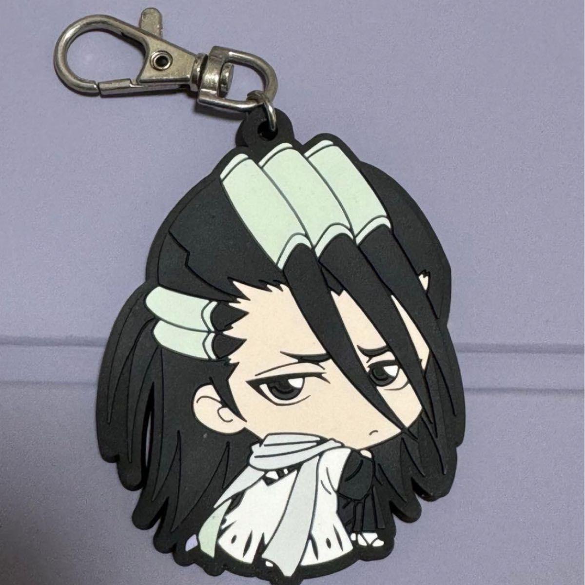 Used [Rare] BLEACH Bocchi-kun Series Byakuya Kuchiki Rubber Strap