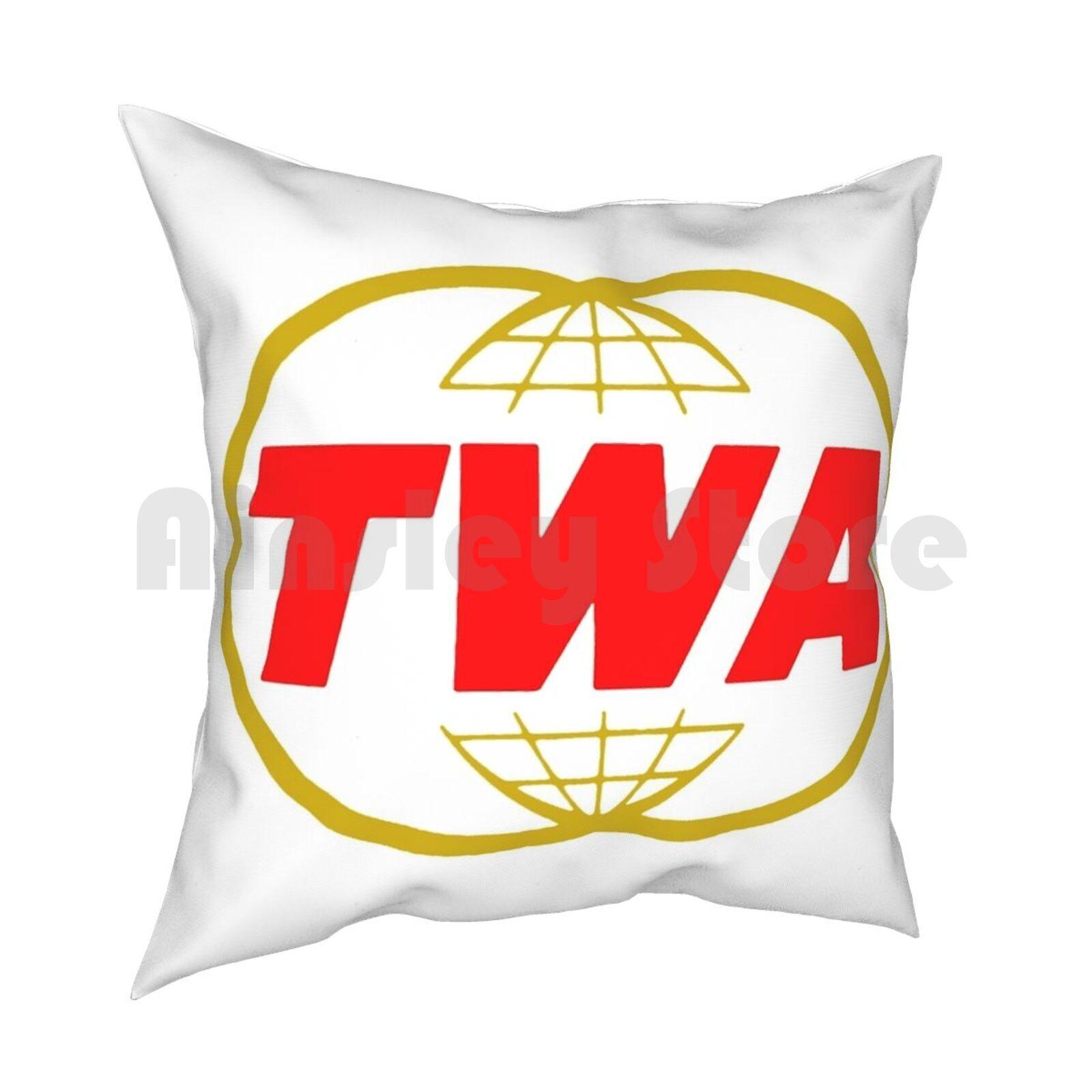 Twa Transworld USA Наволочка С принтом Домашняя Мягкая DIY Чехол для подушки Twa Transworld USA Panam Boeing Реактивный лайнер Авиаперелеты 30cmx30cm