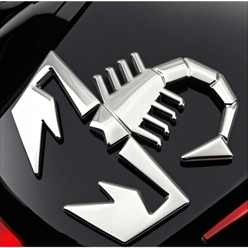 1 Stück 3D Metall Auto Kotflügel Seite Logo Heck Kofferraum Emblem Abzeichen Aufkleber für Abarth 500 600 124 125 595 Egea