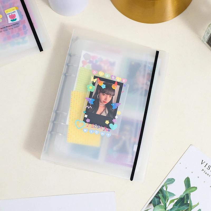 A5 Fotoalbum Ringpärm Bilder Biljetter Kort Hållare 10/30/40/50 St Innerblad Fangirls Kpop Idol Kort Förvaring Album Samlingsbok