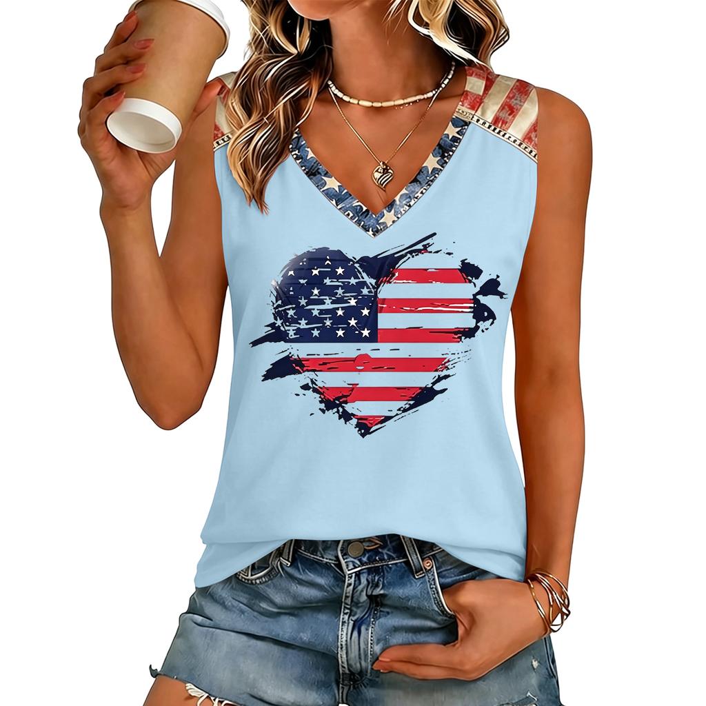 Women V Neck Casual Letter Print Short Sleeve T Shirt Top Loose Fit Soft Fabric Comfortable Pullover Tee for Daily Wear