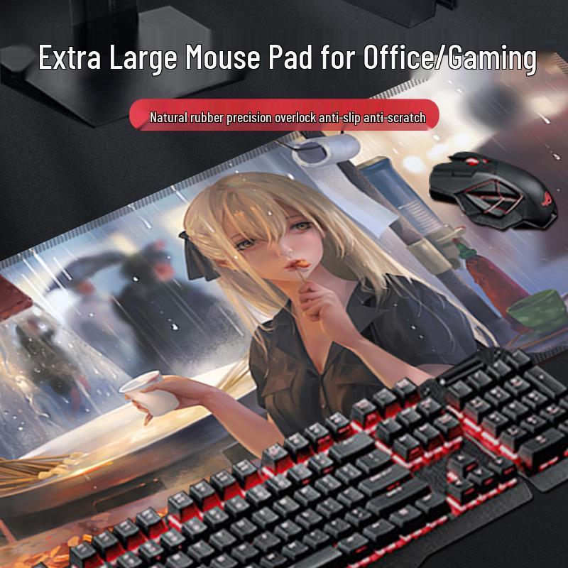 Custom Extra Large Gaming Mouse Pad - Moving Night Sky Design for Esports