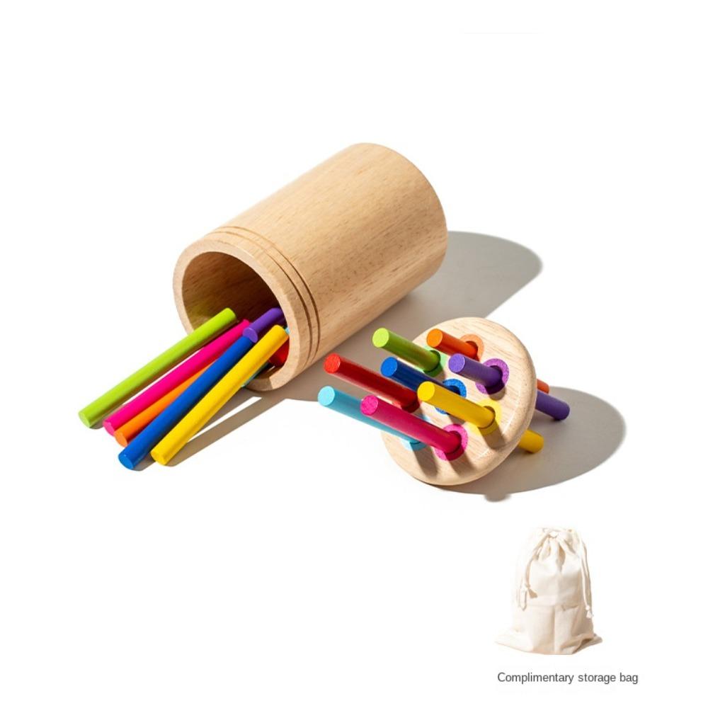 

Montessori Color Sorting Toys Early Educational Count Puzzle Game Toy Shape Matching Toys Infant Style 1