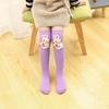Girls' Cute Cartoon Cotton Knee-High Socks - Japanese Style for Spring & Autumn