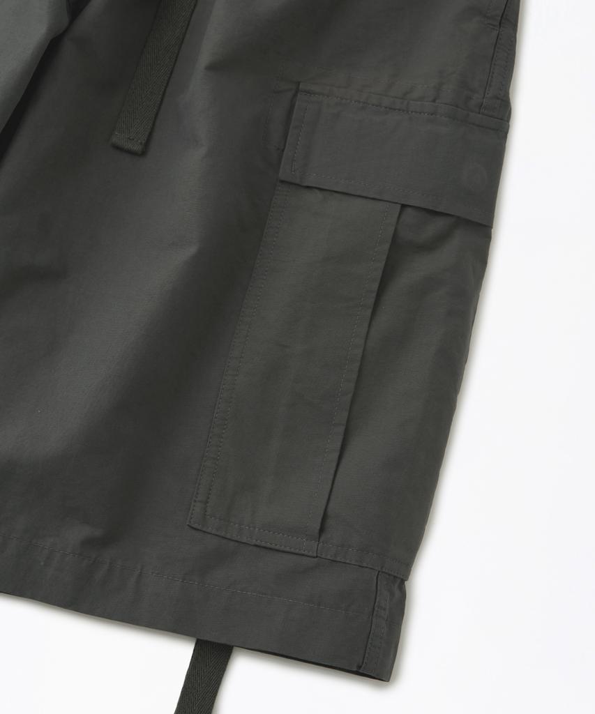 OUTSTANDING Comfort Cotton Shell Cargo Long Shorts_Charcoal