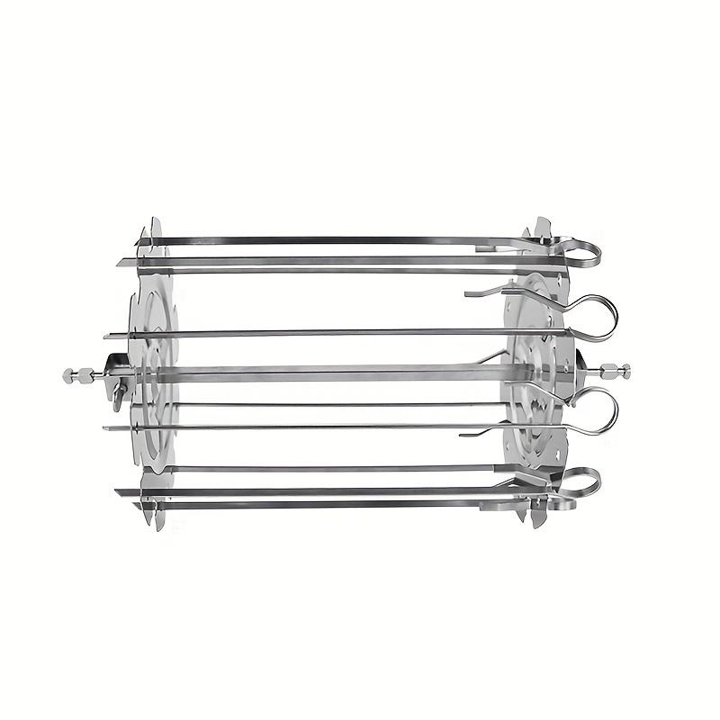 Air Fryer Accessories, Oven Accessories, Stainless Steel Skewers Basket, Metal Grill Rack, Meat Roasting Rack, Easy Cooking Preparation