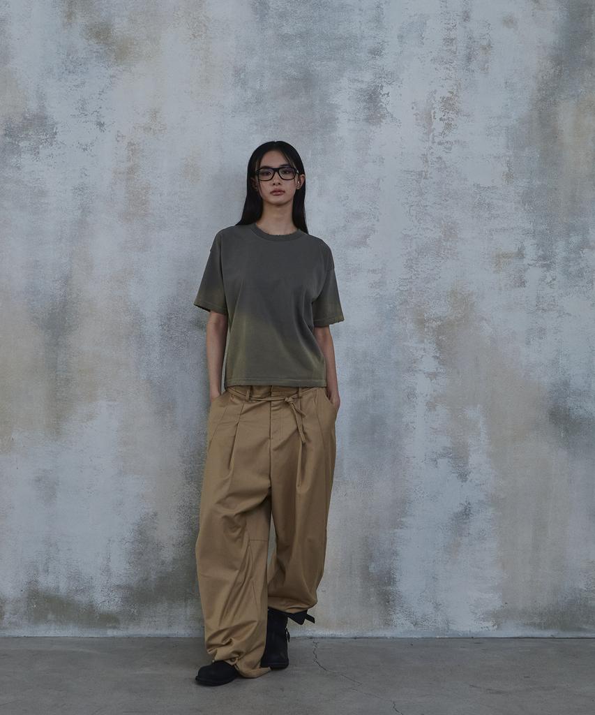 PARADIGMFILM [Ep.02] Vtg Fade Crop T-Shirt (Light Khaki)