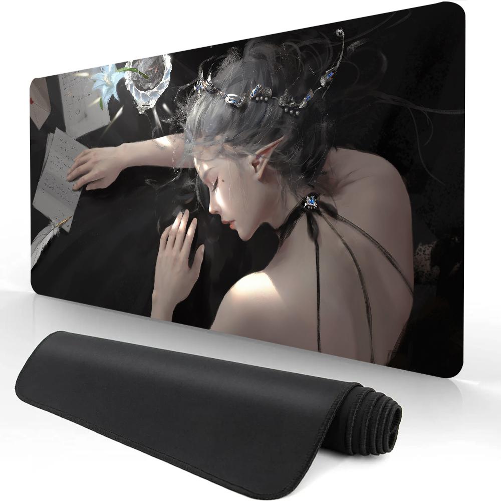 Mousepad Anime Ghost Blade Princess Mouse Pad Gamer XL Computer HD Home Mousepad xmm Esports Mouse Mat NonSlip Durable