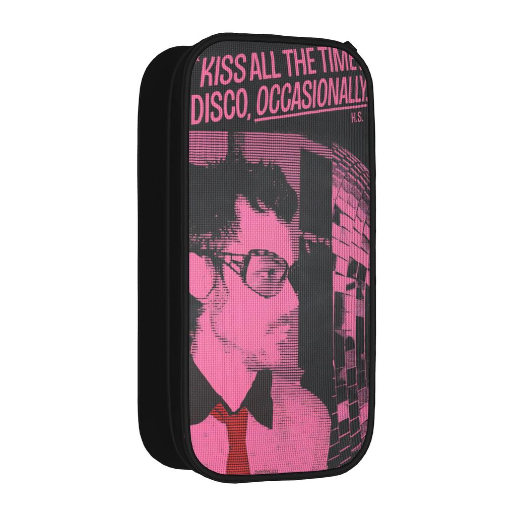 Kiss All The Time Disco HS Pencil Case Harrys Music Styles Pencilcases Pen Holder for Girl Boy Bags School Supplies Stationery