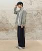 AGOD Vintage Side-Tuck Wide Denim Pants [All Black]