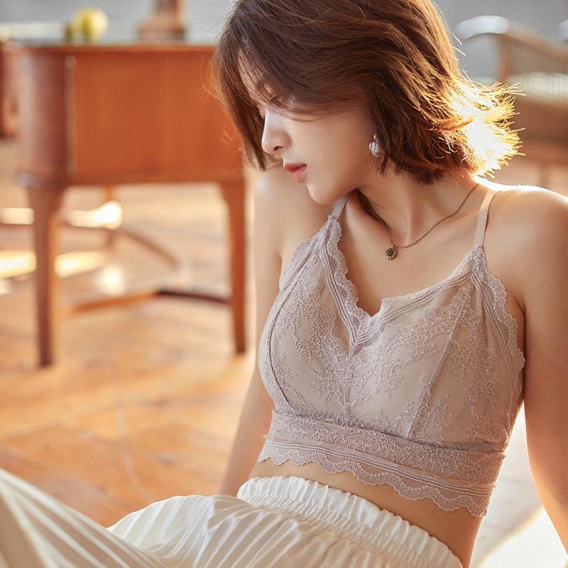 Lace Bra with Beautiful Back and Thickened Coaster - Sexy, Anti-Exposure Tube Top