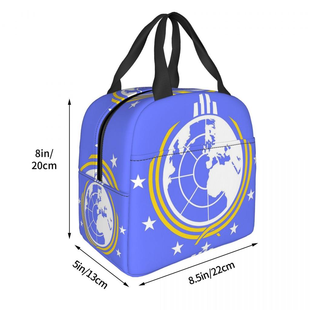 Into Hell Liberty Diving Earth For Super Insulated Lunch Bag for Women Kids Portable Food Boxes Thermal Lunch Box Tote
