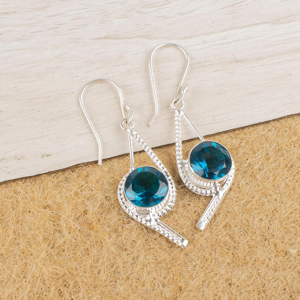 Wonderful Apatite Gemstone Jewelry, 925 Sterling Silver Earrings, Handmade Attractive Jewelry For Women Gift