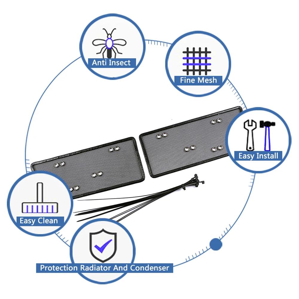 Plasă de nisip anti-insecte pentru grilele frontale Subaru Forester SK 2018 2019 2020, acoperire de protecție pentru condensator de radiator, plasă de nisip anti-insecte