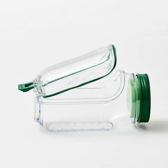 Salad Pods Jar Vertical Layering Container with Built-in Dressing Box & Fork Leak-Proof Converts to Salad Bowl Portable Snack Container for Meal Prep