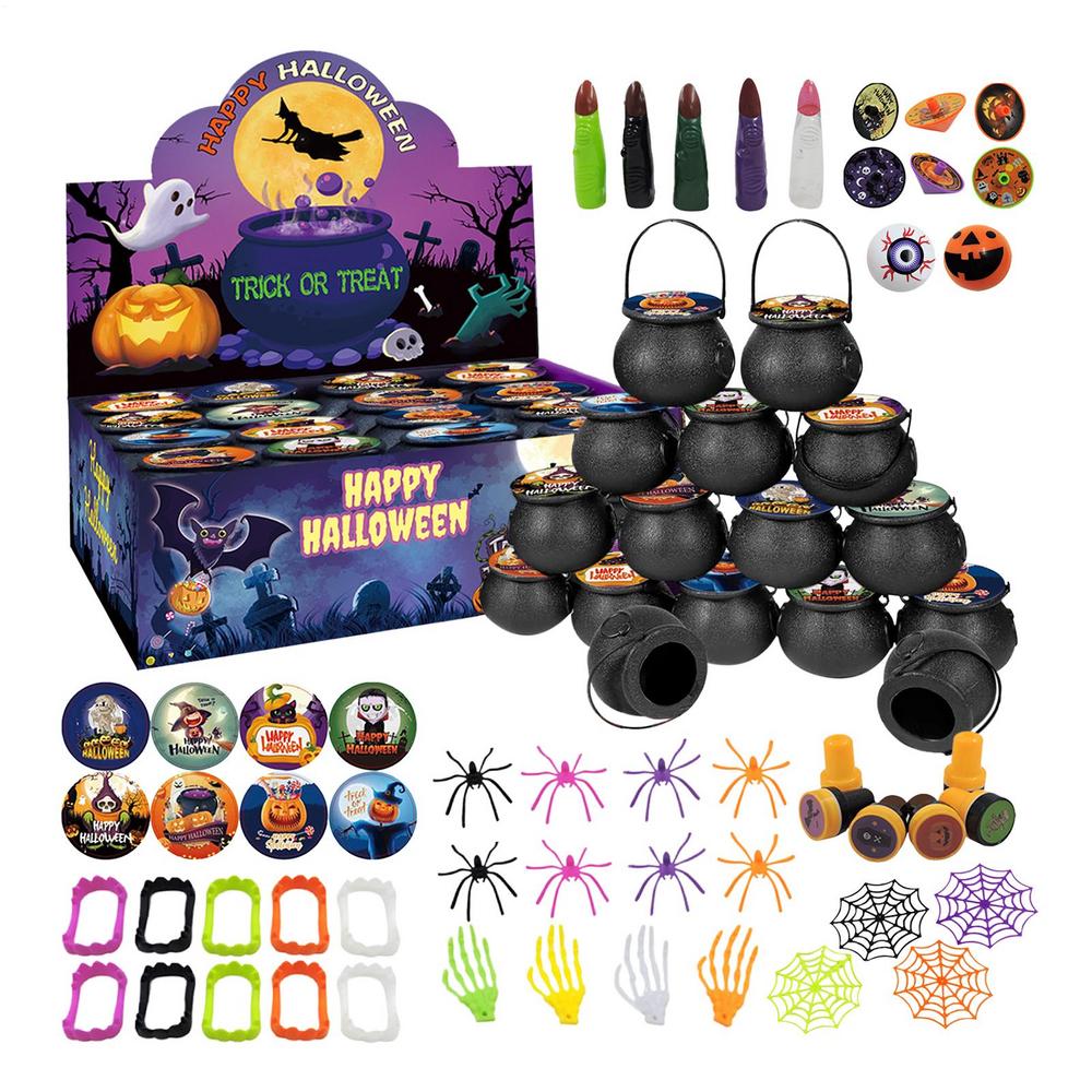 

Halloween Favors Halloween Trick Or Treat Toys Bulk Collectible Reusable Interactive Game for Travel Entertainment School чорний