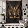 Wall Hanging Tapestry With Custom Name & Text, Rammstein Decorative Tapestry For Bedroom