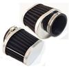 4x 51mm Black Motorcycle Air Intake Filter Cleaner Oval Pod Air Filter Universal