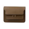 Marni Solid Color Minimalist Calfskin Crossbody Shoulder Bag Women bags Brown SBMPS01NO1-LV520-ZM28N