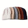 Cappello invernale da donna Autunno Unisex Fatto a mano Donna Cappello caldo 100% Lana Lavorazione a trecce Berretto Cappelli da ragazza Donna Berretto Donna Cappelli Spessi Chunky Elastici