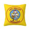 Los Pollos Square Pillowcase Pillow Cover Polyester Cushion Decor Comfort Throw Pillow for Home Sofa