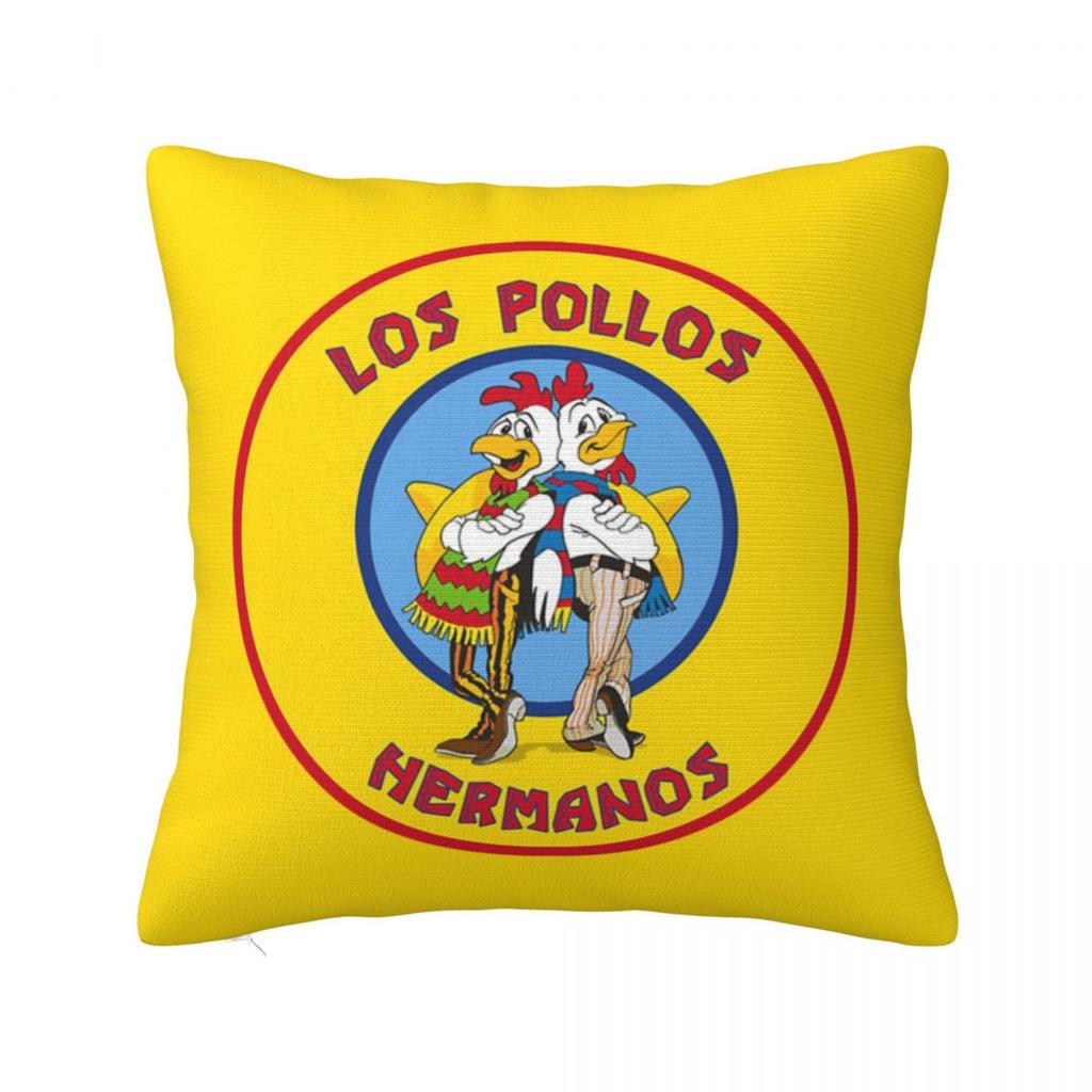 Los Pollos Square Pillowcase Pillow Cover Polyester Cushion Decor Comfort Throw Pillow for Home Sofa
