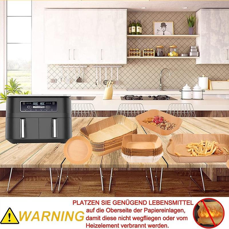 Premium Air Fryer Silicone Oil Paper Food-grade Heat-resistant Baking Sheets For Air Fryer And Oven Of 100)