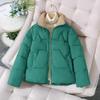 Winter Women Clothes Cropped Jackets Parkas Warm Stand Collar Cold Coat Zipper Puffer Jacket Korean Fashion Cotton-padded Jacket
