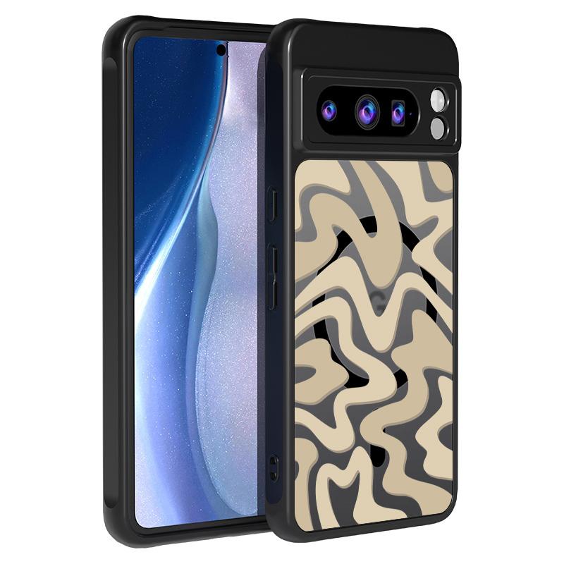 

Матовый Магнитный Чехол Для Google Pixel 9 8 7 Pro 8A 7A Pixel 9 Pro XL Для Magsafe Беспроводной Зарядки Изогнутые Полосы Чехол для Телефона Google Pixel 9
