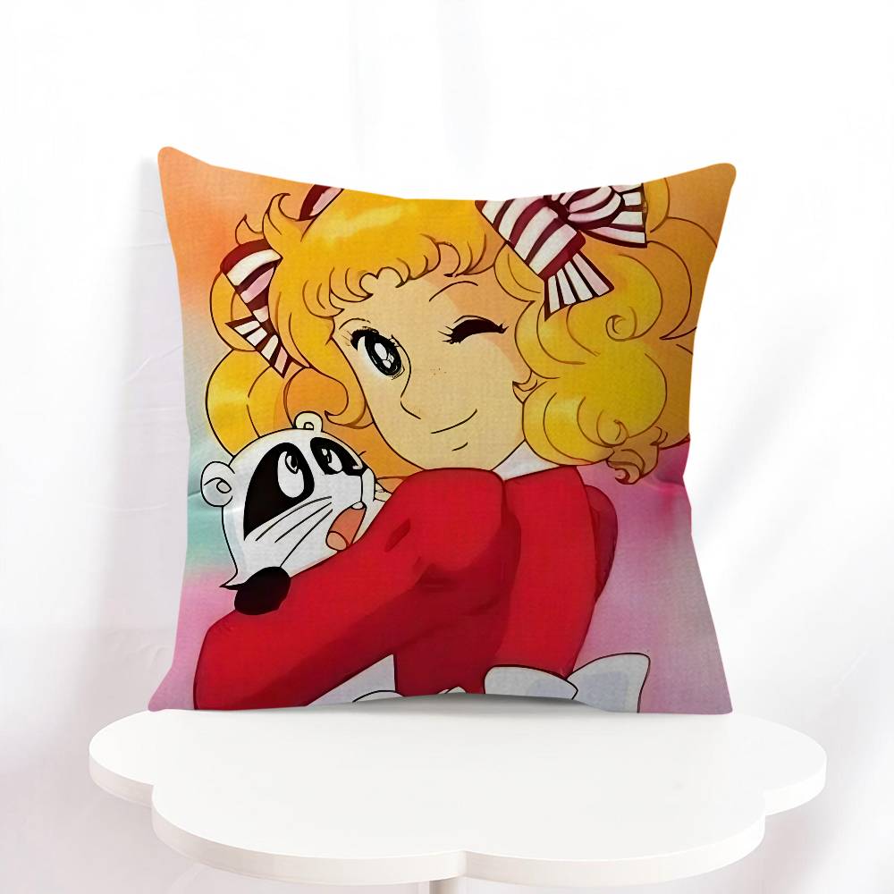 Manga Candy Cartoon Cushion Cover Pillow Cover Decor Pillowcase Printed Cushion Case For Couch